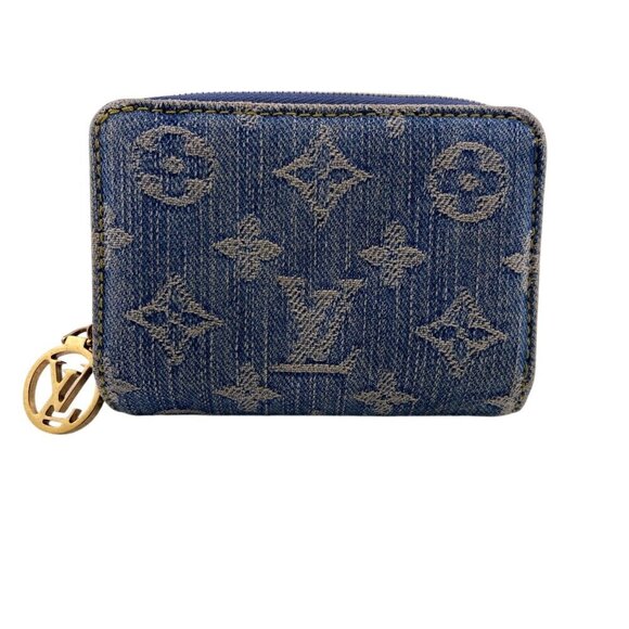LOUIS VUITTON Blue Monogram Wallet - Picture 1 of 14